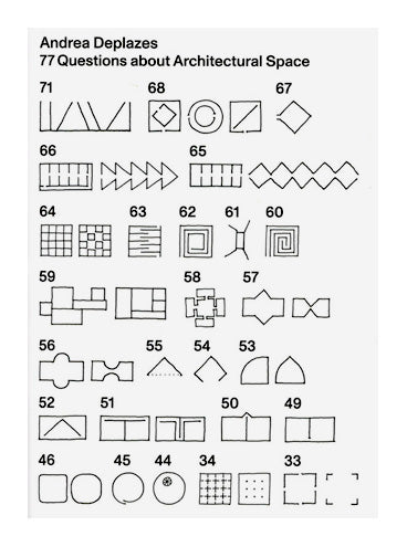 77 Questions about Architectural Space, Andrea Deplazes
