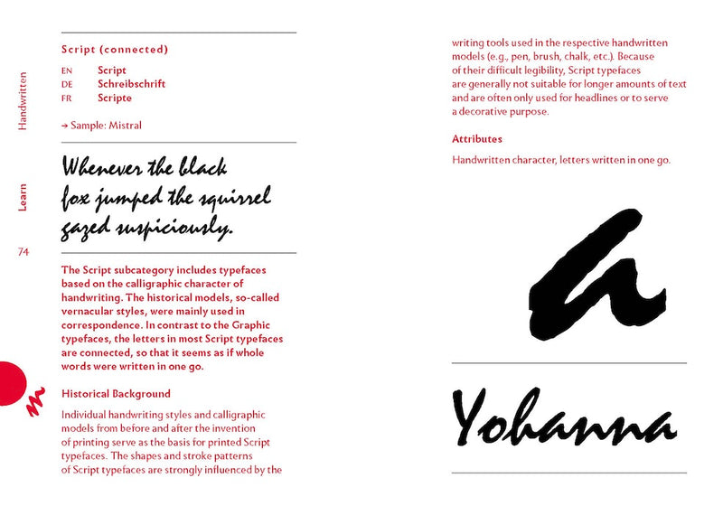 The quick classification guide for typography