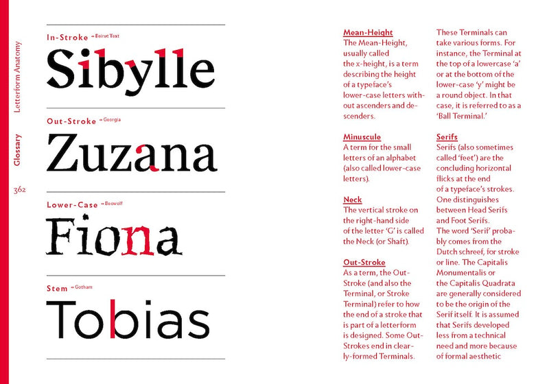 The quick classification guide for typography