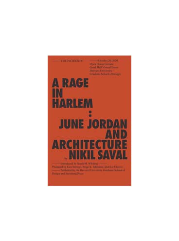 A Rage in Harlem: June Jordan and Architecture