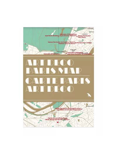 Art Deco Paris Map