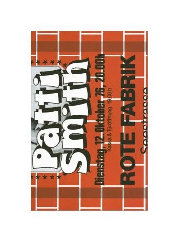 Patti Smith Group Live in Zurich, October 1976