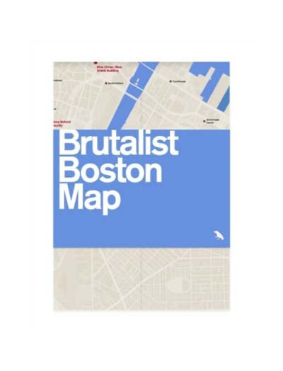 Brutalist Boston Map